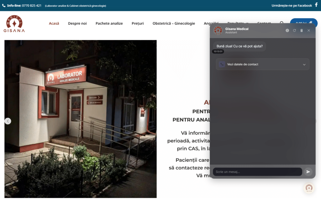 ChatBot AI VSO deschis pe gisana