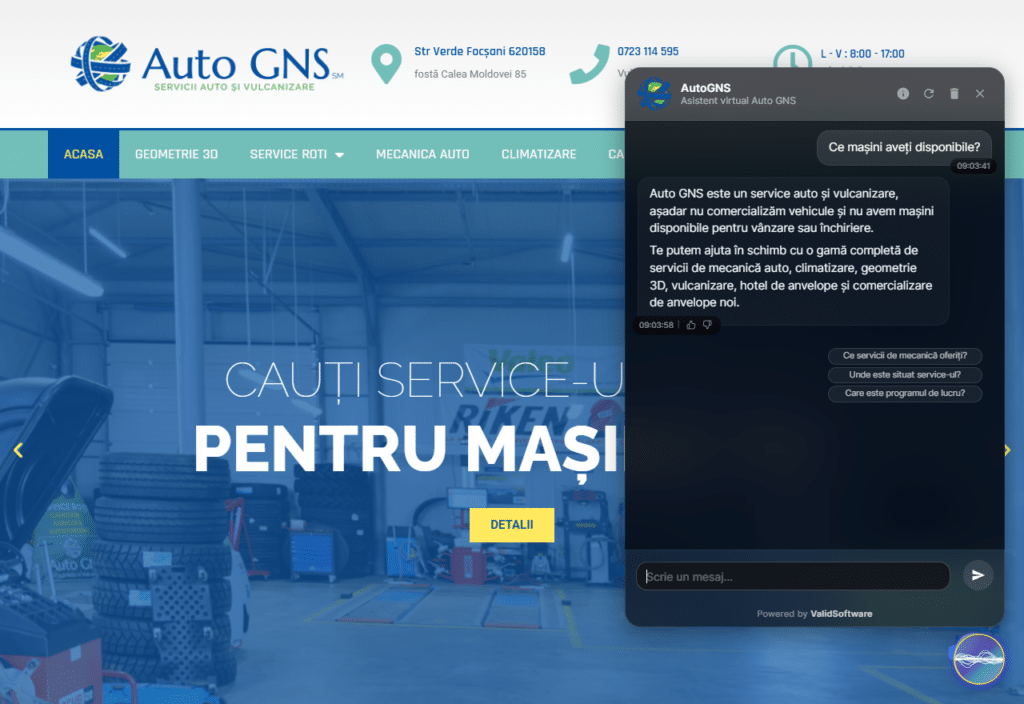 Auto GNS — ChatBot AI