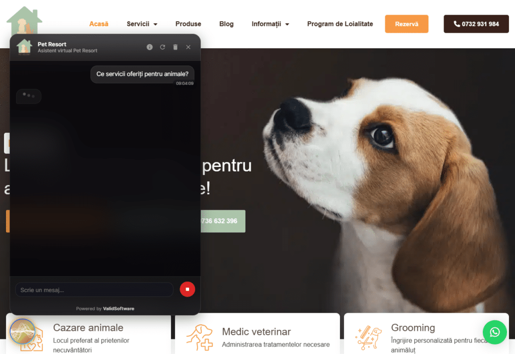 Pet Resort — ChatBot AI