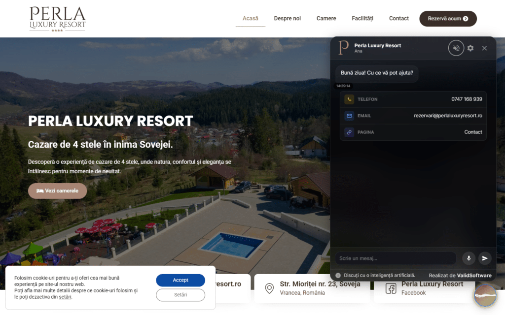 ChatBot AI – Perla Luxury Resort
